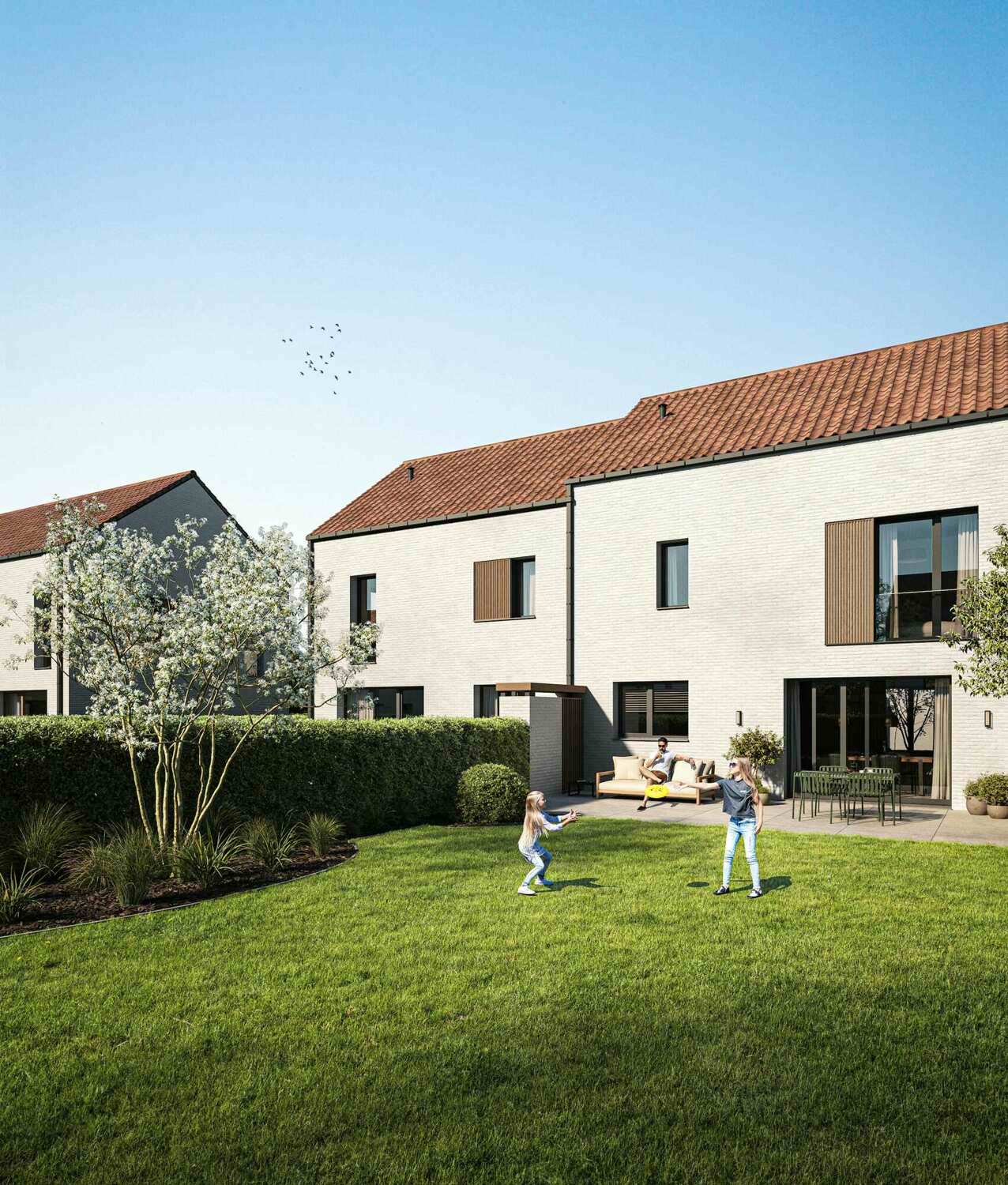 nieuwbouwwoning met tuin